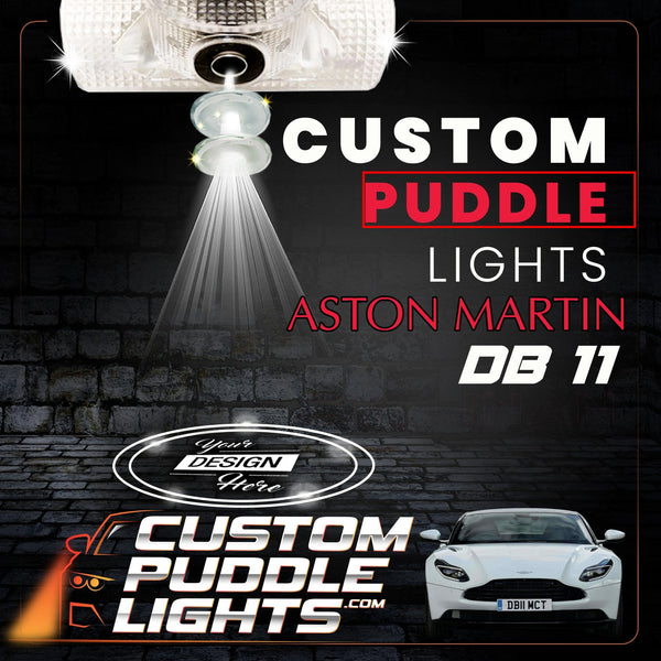 Custom Puddle Lights Custom LED Courtesy Door Projector Puddle Lights for Aston Martin DB11 2016–2023 Custom Design + 1 Pair 2 Doors