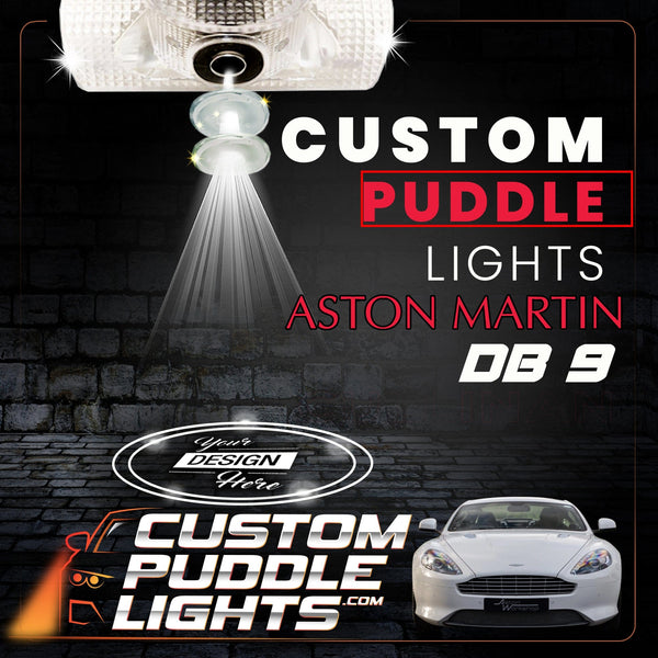 Custom Puddle Lights Custom LED Courtesy Door Projector Puddle Lights for Aston Martin DB9 2004-2016 Custom Design + 1 Pair 2 Doors