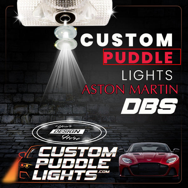 Custom Puddle Lights Custom LED Courtesy Door Projector Puddle Lights for Aston Martin DBS 2008-2024 Custom Design + 1 Pair 2 Doors