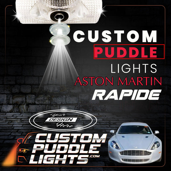 Custom Puddle Lights Custom LED Courtesy Door Projector Puddle Lights for Aston Martin Rapide 2010–2020 Custom Design + 1 Pair 2 Doors