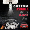 Custom Puddle Lights Custom LED Courtesy Door Projector Puddle Lights for Audi A1 / S1 2010-2026 Custom Design + 1 Pair 2 Doors