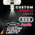 Custom Puddle Lights Custom LED Courtesy Door Projector Puddle Lights for Audi Custom Design + 1 Set - 2 Doors