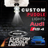 Custom Puddle Lights Custom LED Courtesy Door Projector Puddle Lights for Audi RS4 2006-2008 Custom Design + 1 Pair 2 Doors