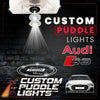 Custom Puddle Lights Custom LED Courtesy Door Projector Puddle Lights for Audi S3 1999-2026 Custom Design + 1 Pair 2 Doors