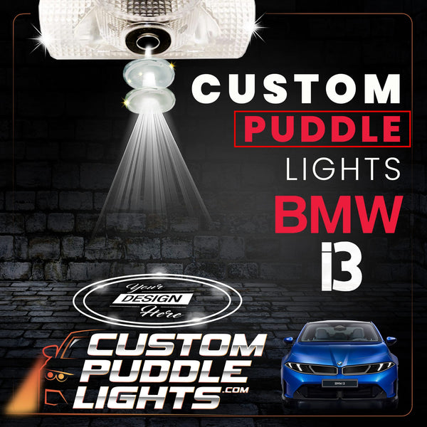 Custom Puddle Lights Custom LED Courtesy Door Projector Puddle Lights for BMW i3 2022-2026 Custom Design + 1 Pair 2 Doors