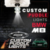 Custom Puddle Lights Custom LED Courtesy Door Projector Puddle Lights for BMW M8 2019-2026 Custom Design + 1 Pair 2 Doors