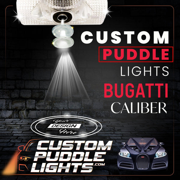Custom Puddle Lights Custom LED Courtesy Door Projector Puddle Lights for Bugatti 16C Galibier 2009 Custom Design + 1 Pair 2 Doors