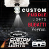 Custom Puddle Lights Custom LED Courtesy Door Projector Puddle Lights for Bugatti Veyron 2005-2015 Custom Design + 1 Pair 2 Doors