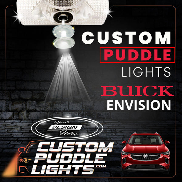 Custom Puddle Lights Custom LED Courtesy Door Projector Puddle Lights for Buick Envision 2014–2026 Custom Design + 1 Pair 2 Doors
