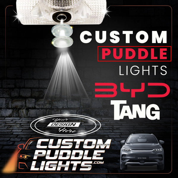 Custom Puddle Lights Custom LED Courtesy Door Projector Puddle Lights for BYD Tang 2021–2024 Custom Design + 1 Pair 2 Doors