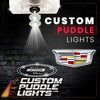 Custom Puddle Lights Custom LED Courtesy Door Projector Puddle Lights for Cadillac Custom Design + 1 Set - 2 Doors