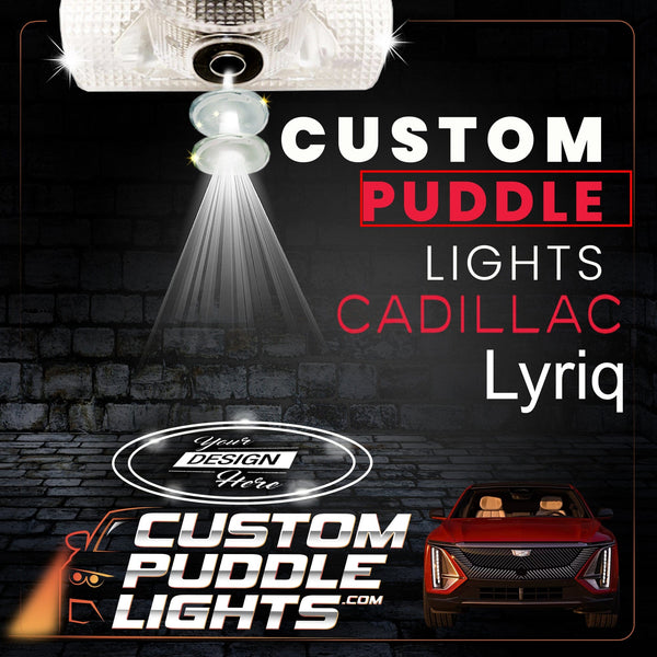 Custom Puddle Lights Custom LED Courtesy Door Projector Puddle Lights for Cadillac Lyriq 2023-2026 Custom Design + 1 Pair 2 Doors