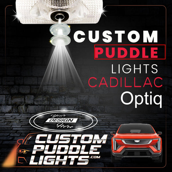 Custom Puddle Lights Custom LED Courtesy Door Projector Puddle Lights for Cadillac Optiq 2023-2026 Custom Design + 1 Pair 2 Doors