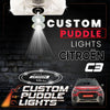 Custom Puddle Lights Custom LED Courtesy Door Projector Puddle Lights for Citroen C3 2003-2009 Custom Design + 1 Pair 2 Doors