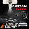 Custom Puddle Lights Custom LED Courtesy Door Projector Puddle Lights for Citroen C6 2005 Custom Design + 1 Pair 2 Doors