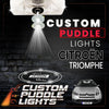 Custom Puddle Lights Custom LED Courtesy Door Projector Puddle Lights for Citroen Triomphe 2006–2010 Custom Design + 1 Pair 2 Doors