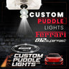 Custom Puddle Lights Custom LED Courtesy Door Projector Puddle Lights for Ferrari 812 Superfast 2017–2026 Custom Design + 1 Pair 2 Doors