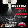 Custom Puddle Lights Custom LED Courtesy Door Projector Puddle Lights for Ferrari California T 2015–2018 Custom Design + 1 Pair 2 Doors