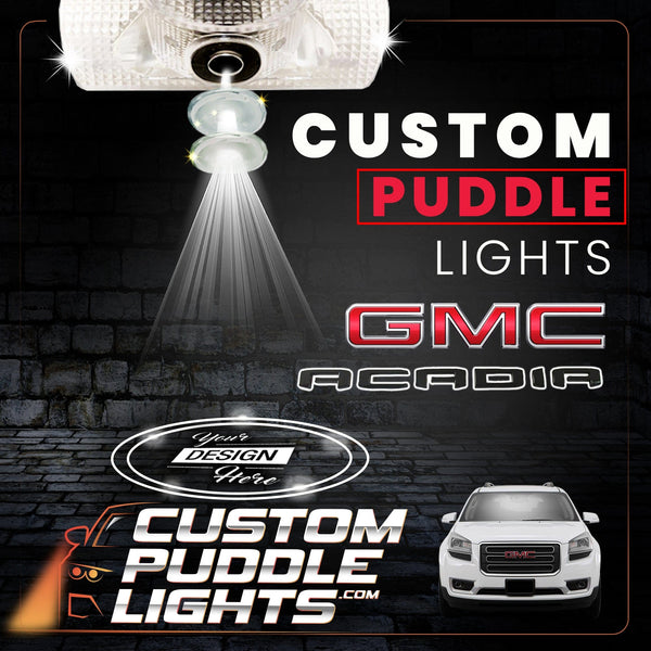 Custom Puddle Lights Custom LED Courtesy Door Projector Puddle Lights for GMC Acadia 2024-2026 Custom Design + 1 Pair 2 Doors