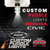 Custom Puddle Lights Custom LED Courtesy Door Projector Puddle Lights for Honda Civic 2005-2015 Custom Design + 1 Pair 2 Doors