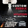 Custom Puddle Lights Custom LED Courtesy Door Projector Puddle Lights for Hyundai Elantra 2006–2023 Custom Design + 1 Pair 2 Doors