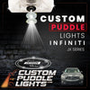 Custom Puddle Lights Custom LED Courtesy Door Projector Puddle Lights for Infiniti JX Series 2012-2013 Custom Design + 1 Pair 2 Doors