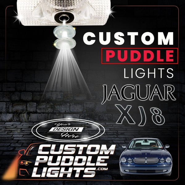Custom Puddle Lights Custom LED Courtesy Door Projector Puddle Lights for Jaguar XJ8 2003-2009 Custom Design + 1 Pair 2 Doors