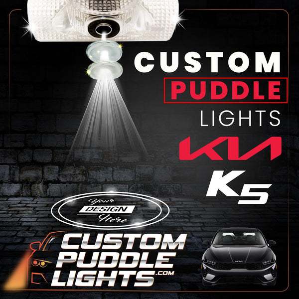Custom Puddle Lights Custom LED Courtesy Door Projector Puddle Lights for KIA K5 2010-2020 Custom Design + 1 Pair 2 Doors