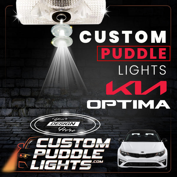 Custom Puddle Lights Custom LED Courtesy Door Projector Puddle Lights for KIA Optima 2010-2020 Custom Design + 1 Pair 2 Doors
