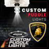 Custom Puddle Lights Custom LED Courtesy Door Projector Puddle Lights for Lamborghini Custom Design + 1 Set - 2 Doors