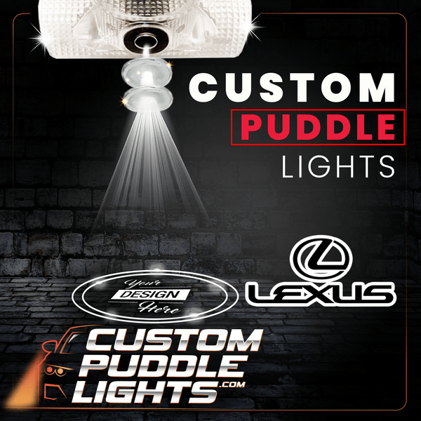 Custom Puddle Lights Custom LED Courtesy Door Projector Puddle Lights for Lexus Custom Design + 1 Set - 2 Doors