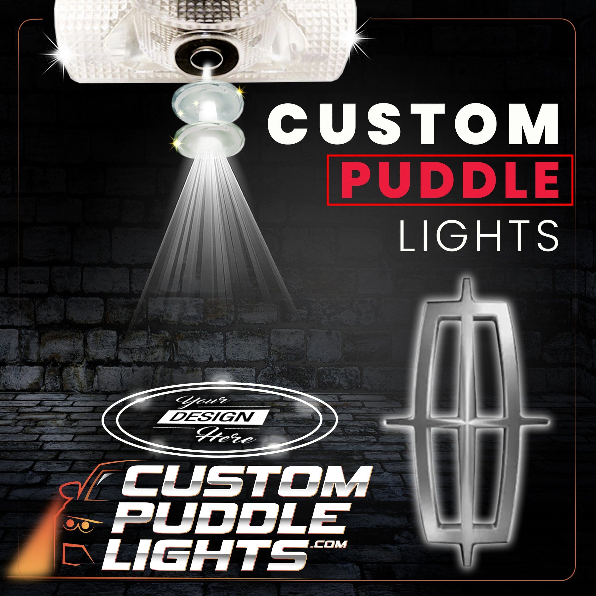 Vantage LED Door Puddle Light Retrofit Kit For Lincoln – Cree XT-E, IP65, 3W