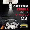 Custom Puddle Lights Custom LED Courtesy Door Projector Puddle Lights for Lynk & Co 03 2018-2026 Custom Design + 1 Pair 2 Doors