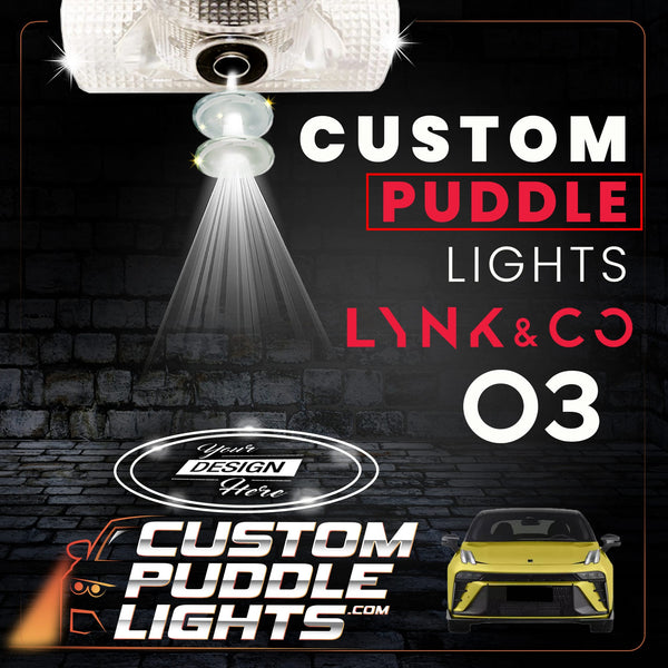 Custom Puddle Lights Custom LED Courtesy Door Projector Puddle Lights for Lynk & Co 03 2018-2026 Custom Design + 1 Pair 2 Doors