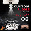 Custom Puddle Lights Custom LED Courtesy Door Projector Puddle Lights for Lynk & Co 08 2023-2026 Custom Design + 1 Pair 2 Doors