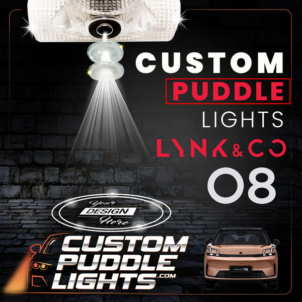Custom Puddle Lights Custom LED Courtesy Door Projector Puddle Lights for Lynk & Co 08 2023-2026 Custom Design + 1 Pair 2 Doors