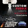 Custom Puddle Lights Custom LED Courtesy Door Projector Puddle Lights for Maserati GranCabrio 2010–2019 Custom Design + 1 Pair 2 Doors