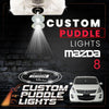 Custom Puddle Lights Custom LED Courtesy Door Projector Puddle Lights for Mazda 8 2011–2015 Custom Design + 1 Pair 2 Doors