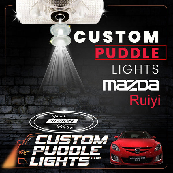 Custom Puddle Lights Custom LED Courtesy Door Projector Puddle Lights for Mazda Ruiyi 2009-2015 Custom Design + 1 Pair 2 Doors