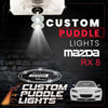 Custom Puddle Lights Custom LED Courtesy Door Projector Puddle Lights for Mazda RX8 2003–2010 Custom Design + 1 Pair 2 Doors