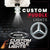 Custom Puddle Lights Custom LED Courtesy Door Projector Puddle Lights for Mercedes Custom Design + 1 Set - 2 Doors