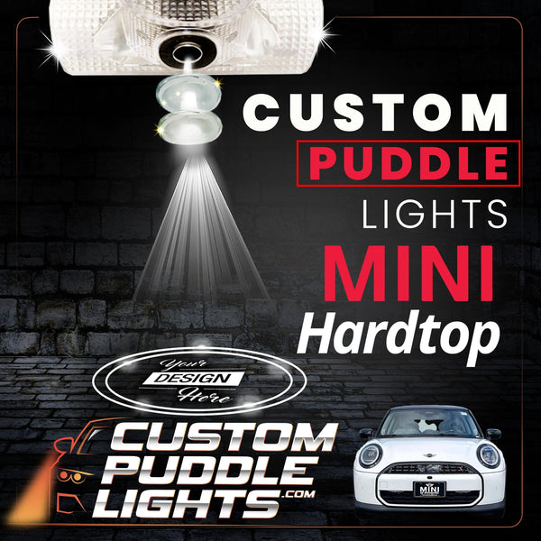 Custom Puddle Lights Custom LED Courtesy Door Projector Puddle Lights for Mini Hardtop 2001–2024 Custom Design + 1 Pair 2 Doors