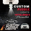 Custom Puddle Lights Custom LED Courtesy Door Projector Puddle Lights for Mitsubishi Proudia 2012–2016 Custom Design + 1 Pair 2 Doors