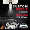 Custom Puddle Lights Custom LED Courtesy Door Projector Puddle Lights for Nissan Fuga 2009-2022 Custom Design + 1 Pair 2 Doors