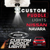 Custom Puddle Lights Custom LED Courtesy Door Projector Puddle Lights for Nissan Navara 2014–2026 Custom Design + 1 Pair 2 Doors