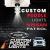Custom Puddle Lights Custom LED Courtesy Door Projector Puddle Lights for Nissan Patrol 2010–2026 Custom Design + 1 Pair 2 Doors