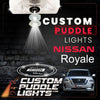 Custom Puddle Lights Custom LED Courtesy Door Projector Puddle Lights for Nissan Royale 2010-2026 Custom Design + 1 Pair 2 Doors