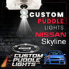Custom Puddle Lights Custom LED Courtesy Door Projector Puddle Lights for Nissan Skyline 2006-2026 Custom Design + 1 Pair 2 Doors