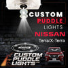 Custom Puddle Lights Custom LED Courtesy Door Projector Puddle Lights for Nissan Terra/X-Terra 2018–2026 Custom Design + 1 Pair 2 Doors