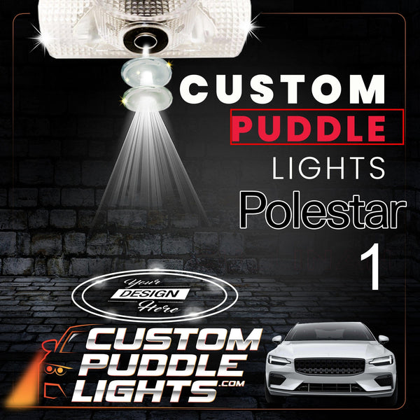 Custom Puddle Lights Custom LED Courtesy Door Projector Puddle Lights for Polestar 12019–2022 Custom Design + 1 Pair 2 Doors